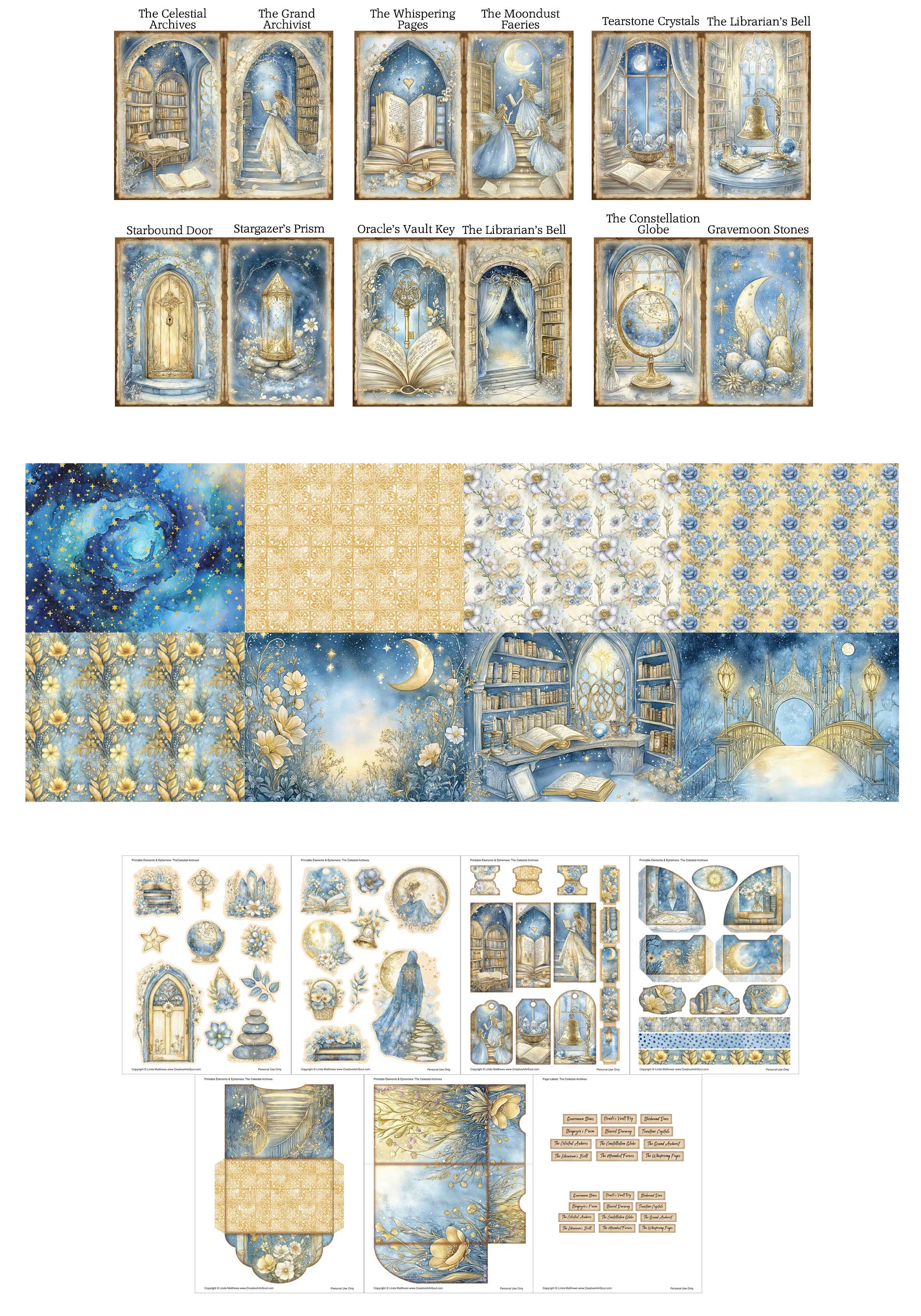 Click to enlarge Junk Journal Printables Club