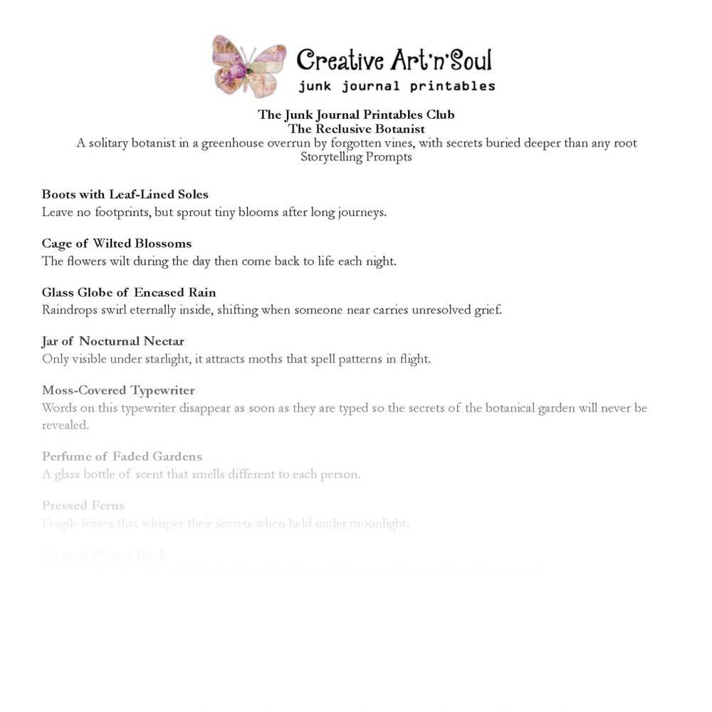 Junk Journal Printables Club