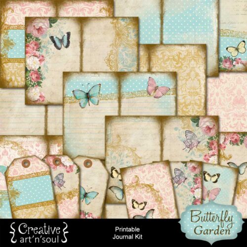 Butterfly Garden Printable Junk Journal