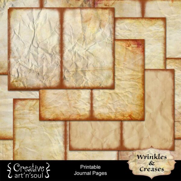 Wrinkles & Creases Printable Journal Pages