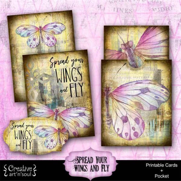 Printable Journal Cards and Pocket