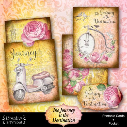 Printable Journal Cards and Pocket