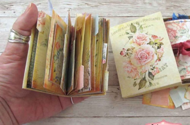 Vintage Roses Printable Mini Junk Journal