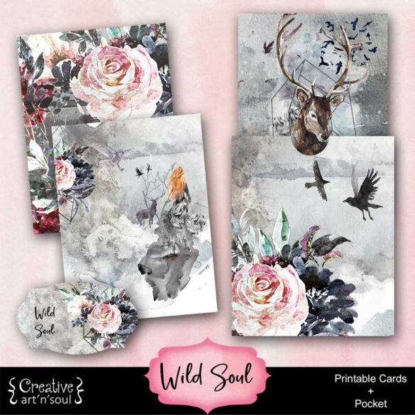 Wild Soul Printable Journal Cards and Pocket