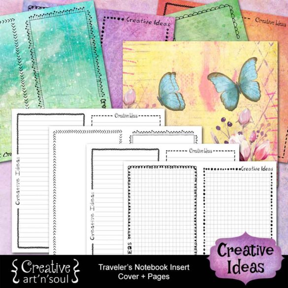 Creative Ideas Printable Traveler's Notebook Inserts - Creative ArtnSoul