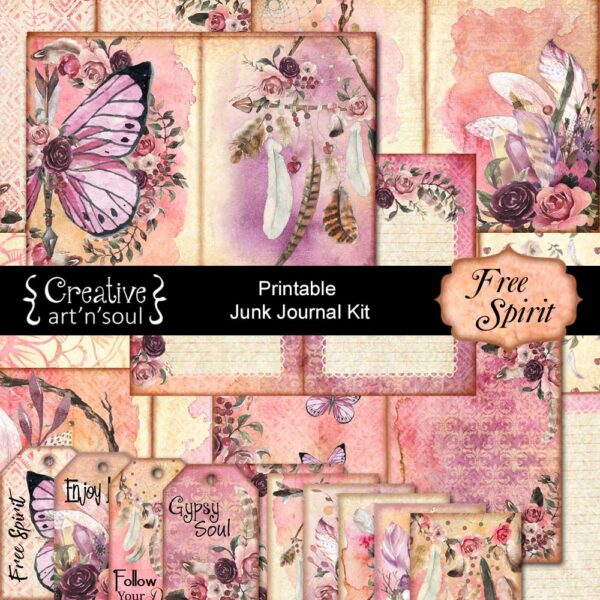 Free Spirit Printable Junk Journal