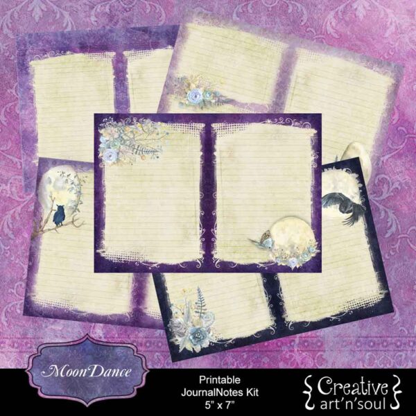 MoonDance Printable JournalNotes