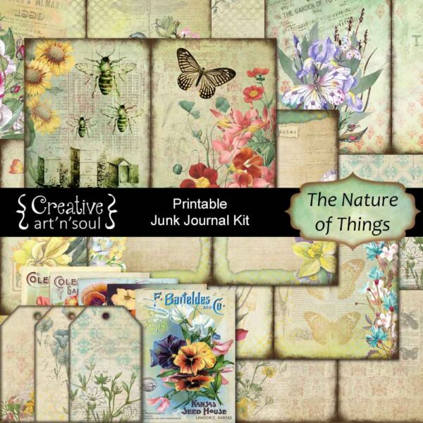 The Nature of Things Printable Junk Journal Bundle