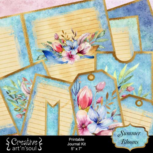 Summer Blooms Printable Junk Journal