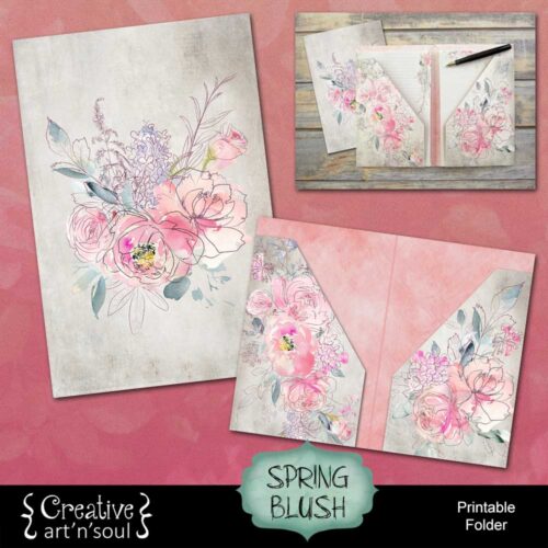 Spring Blush Printable Folder