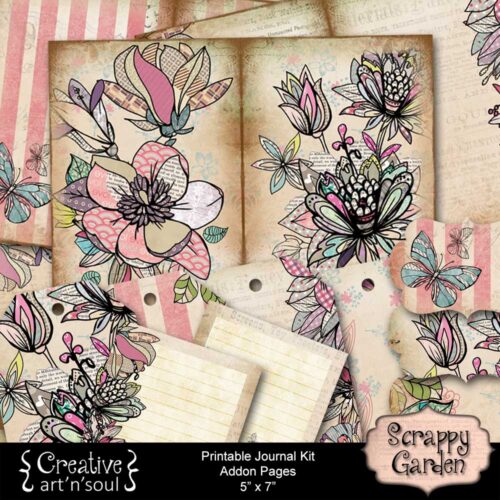 Scrappy Garden Printable Junk Journal