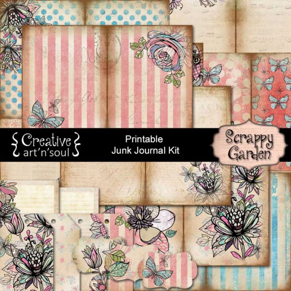 Scrappy Garden Printable Junk Journal Bundle