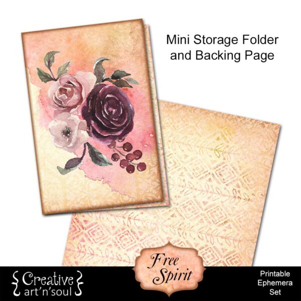 Free Spirit Printable Junk Journal Ephemera Set