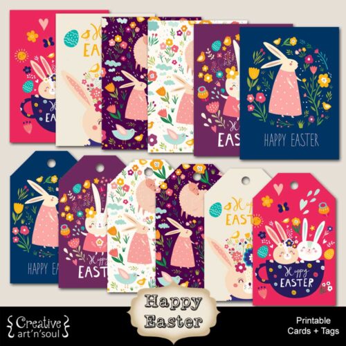 Printable Easter Journal Cards and Tags