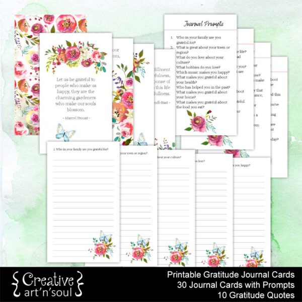 Printable 30 Day Gratitude Journal