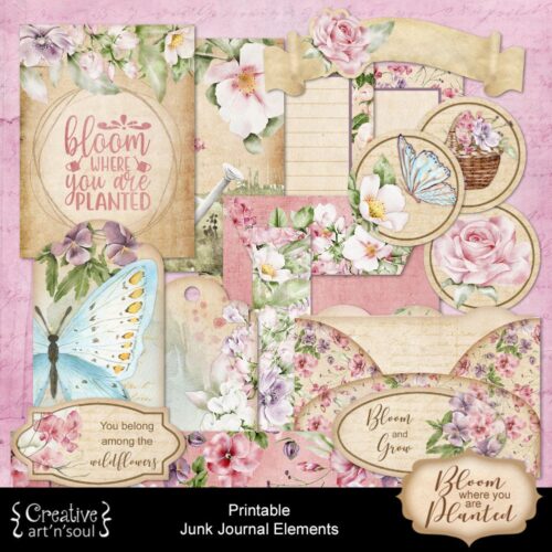 Printable Junk Journal Elements