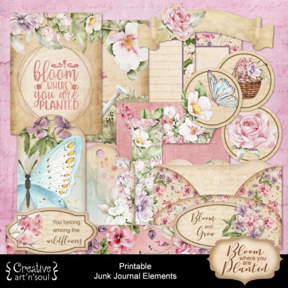 Printable Junk Journal Bundle - Creative ArtnSoul