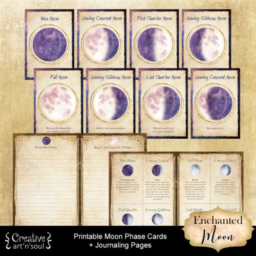Printable Moon Phase Cards