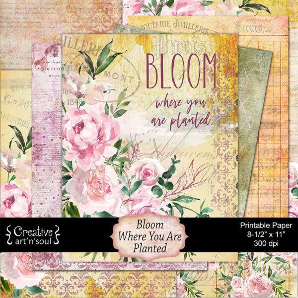 Bloom Printable Papers