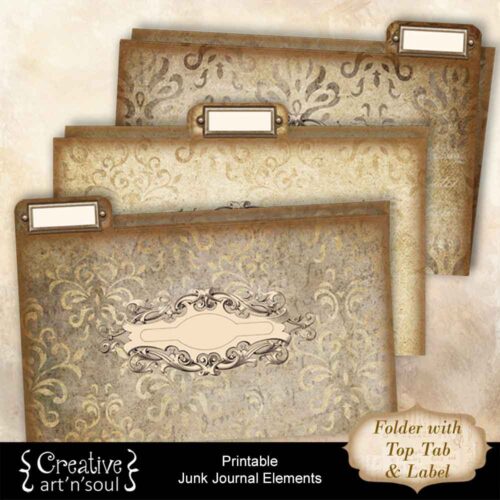 Printable Junk Journal Folders