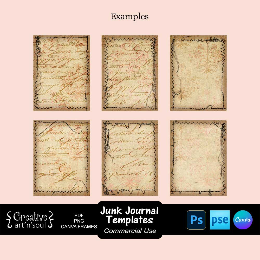 Printable Junk Journal Card Templates Printable Junk Journal Card Templates