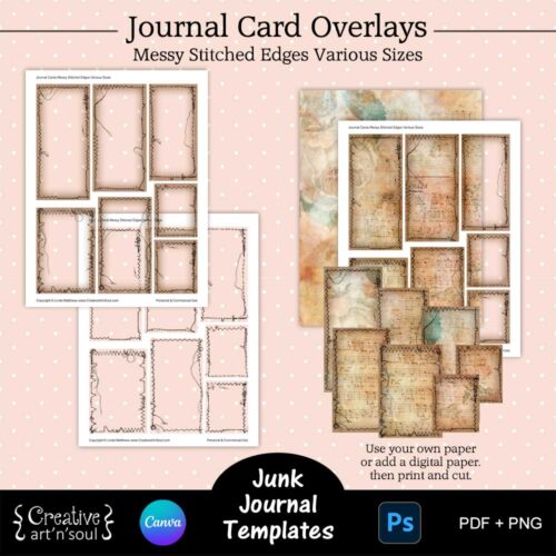 Printable Junk Journal Card Templates