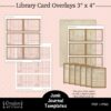 Printable Junk Journal Library Card Templates