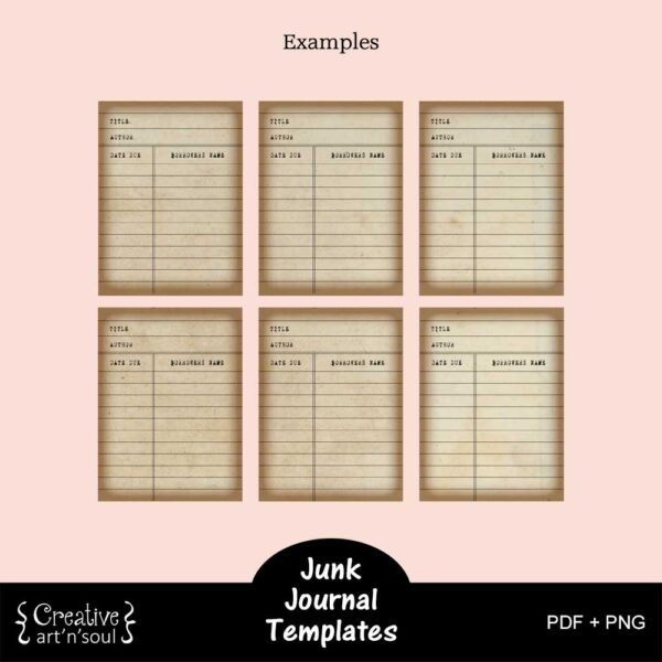 Printable Junk Journal Template