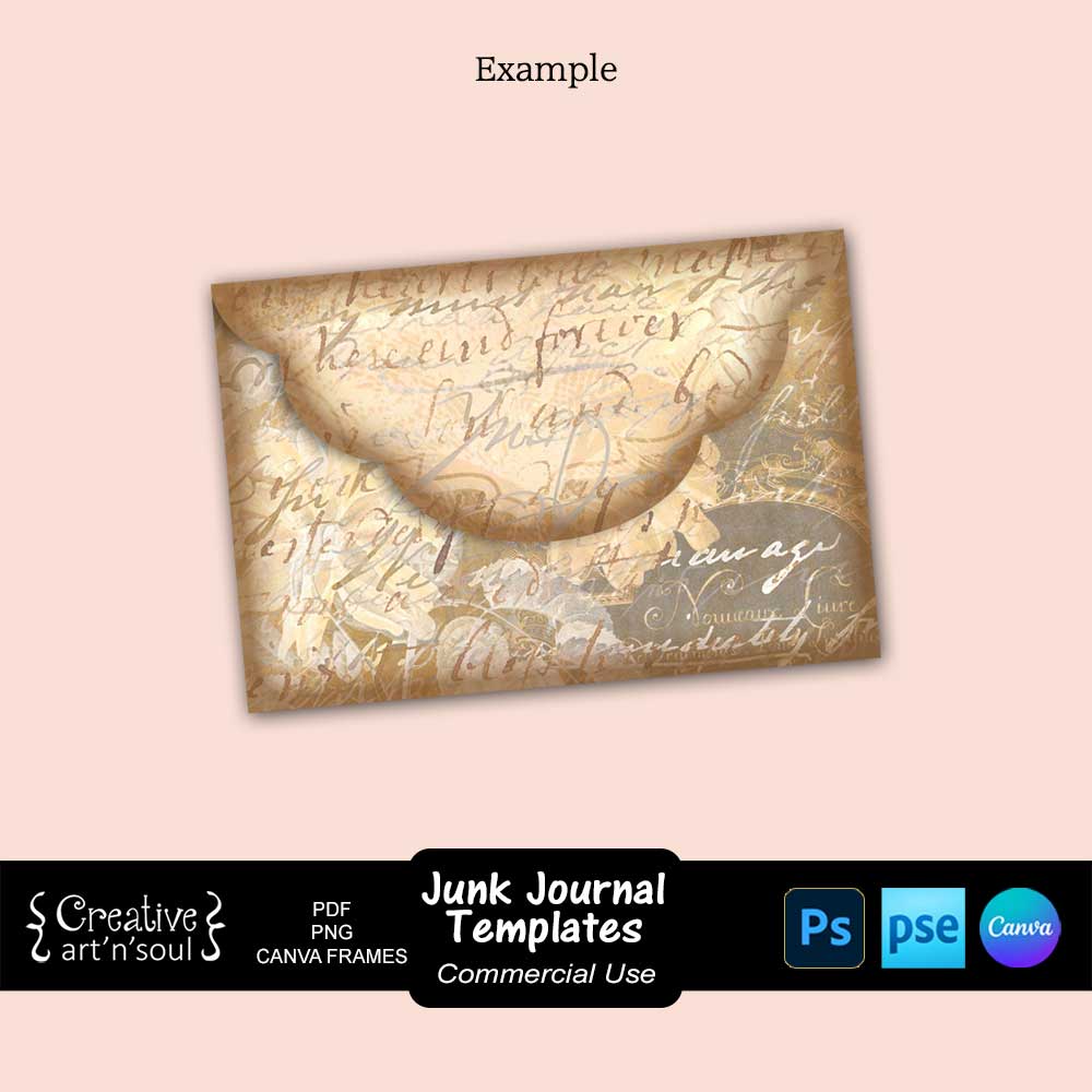 Junk Journal Envelope Template Junk Journal Envelope Template