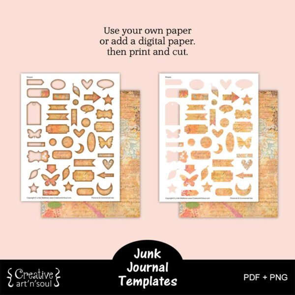 Printable Junk Journal Template`