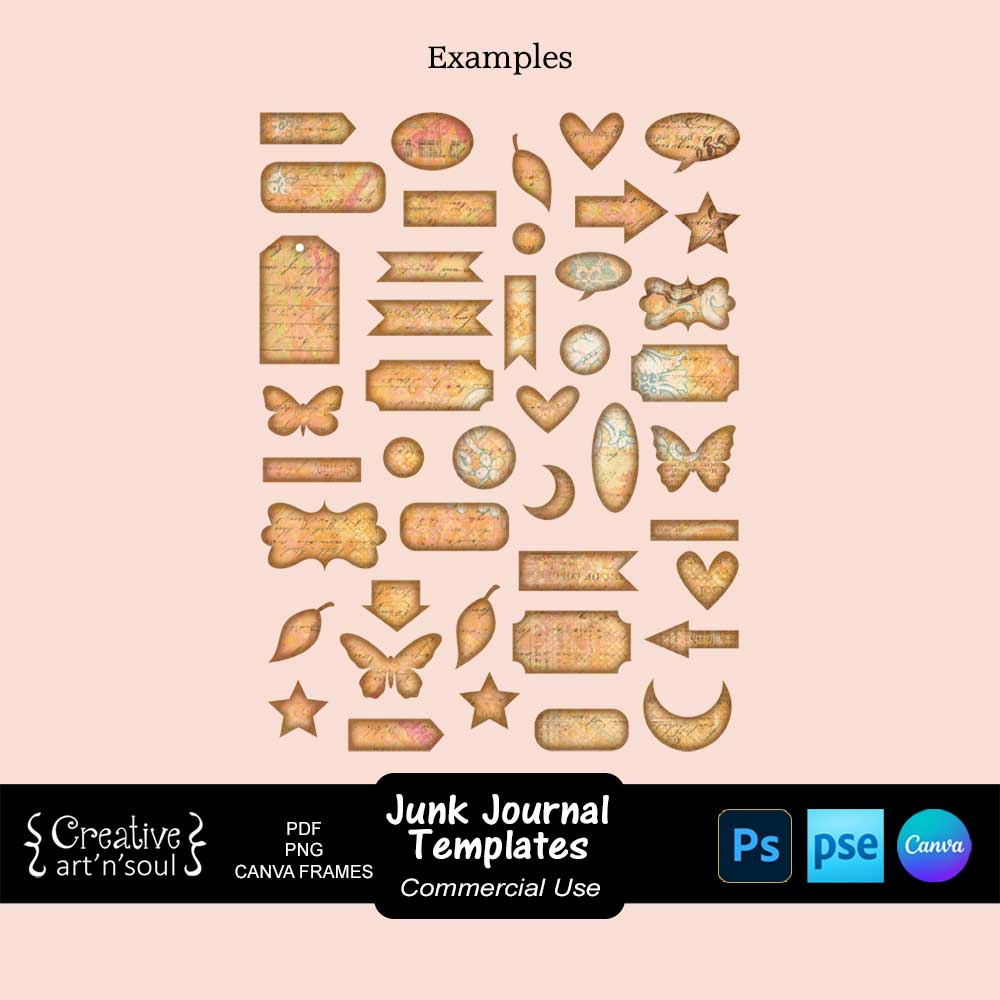Printable Junk Journal Templates Printable Junk Journal Templates