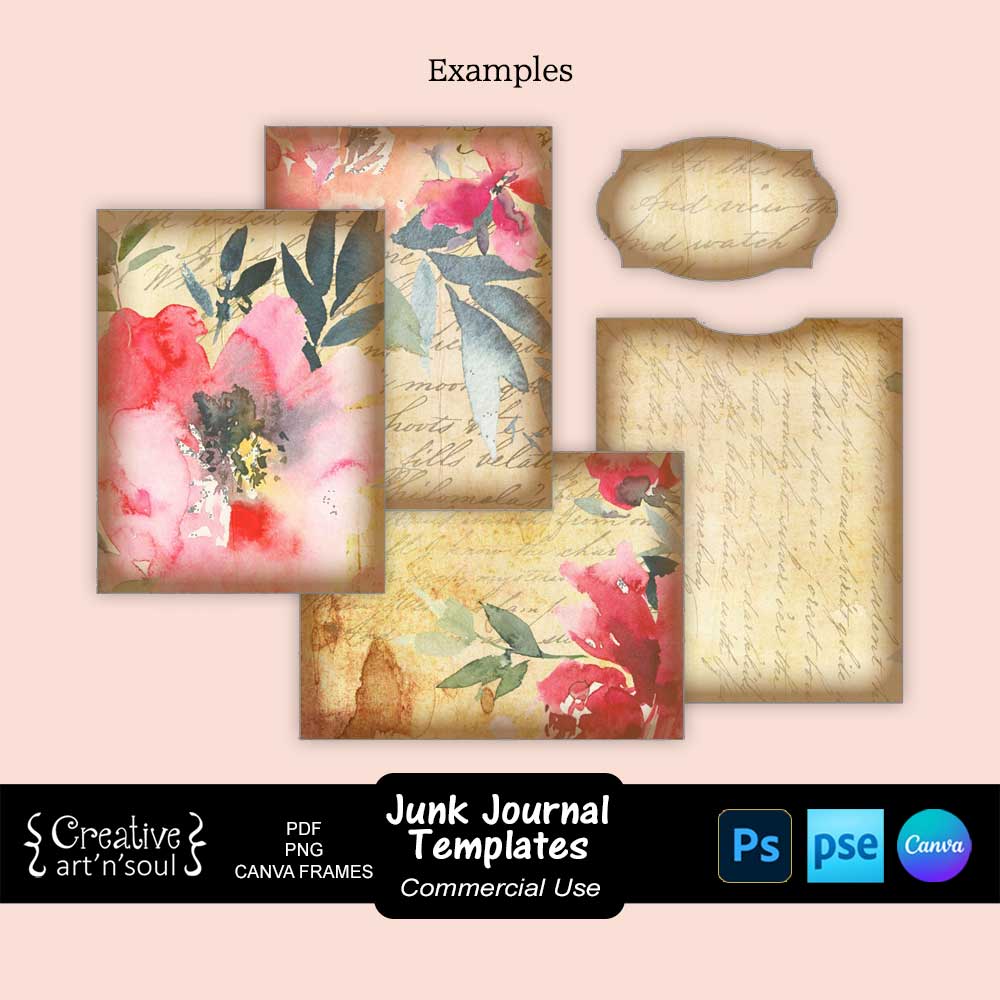 Printable Junk Journal Template Printable Junk Journal Template