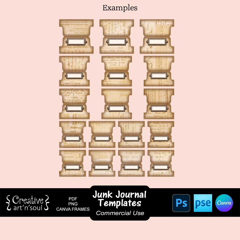 Printable Junk Journal Templates Printable Junk Journal Templates