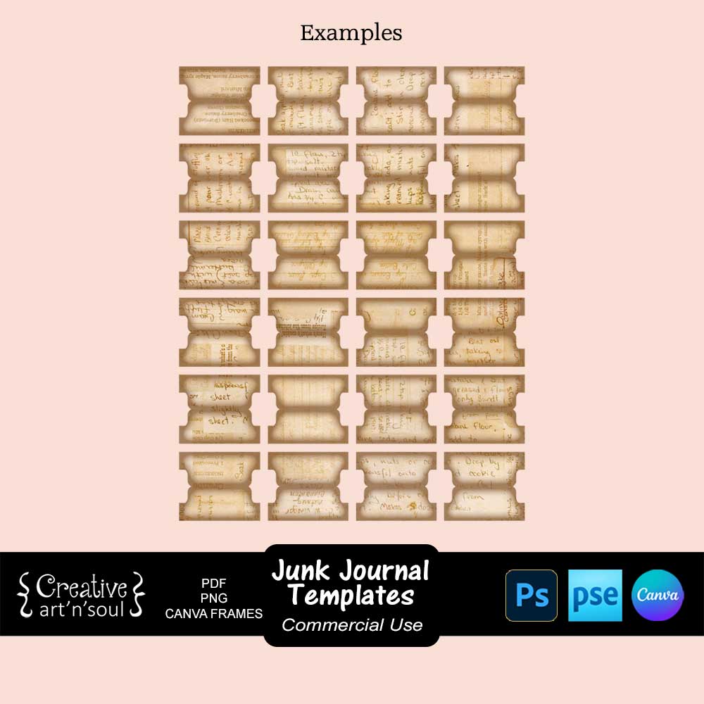 Printable Junk Journal Templates Printable Junk Journal Templates