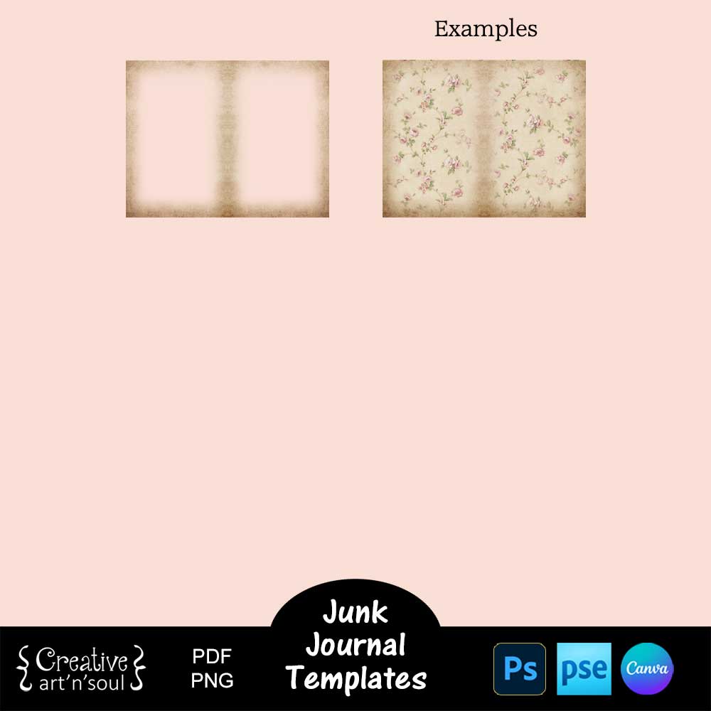 Printable Junk Journal Page Templates Printable Junk Journal Page Templates