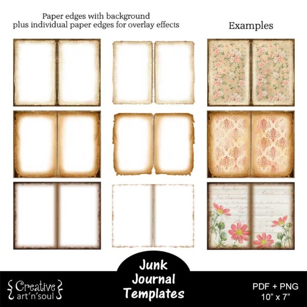 Printable Junk Journals Templates