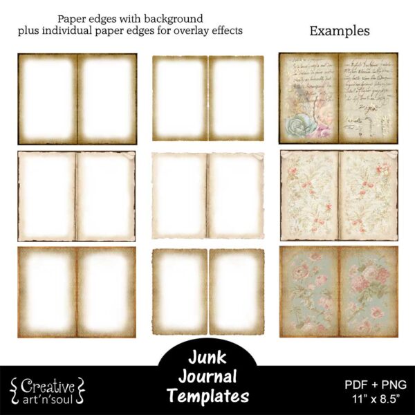 Printable Junk Journals Templates