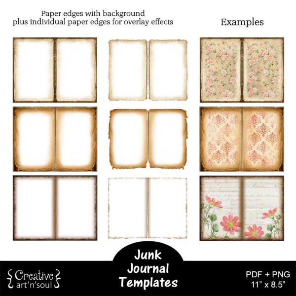 Printable Junk Journals Templates