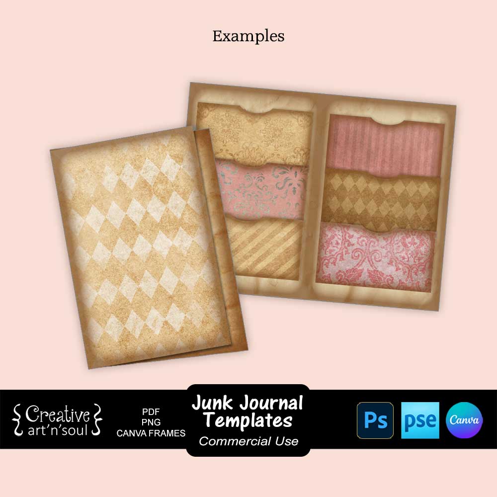 Printable Junk Journal Folder Templates Printable Junk Journal Folder Templates