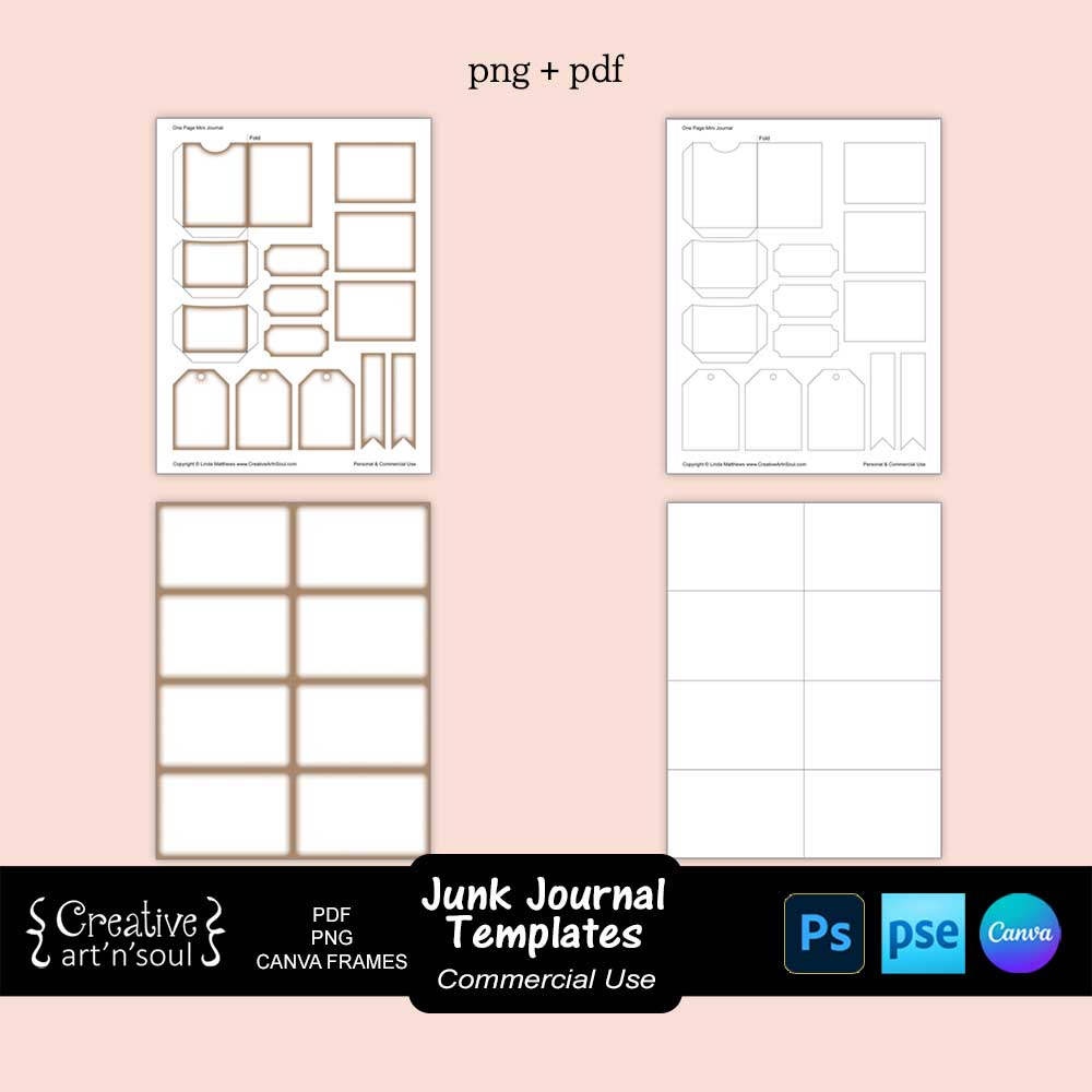 Printable Junk Journal Template Printable Junk Journal Template