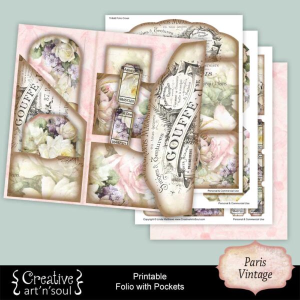 Printable Folio with Pockets