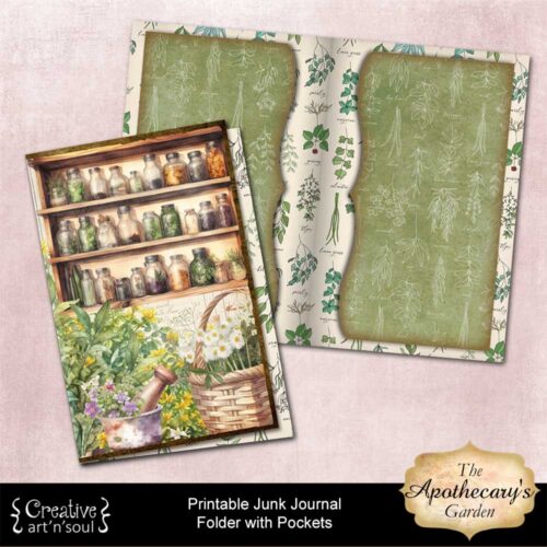 Printable Junk Journal Folder with Pockets