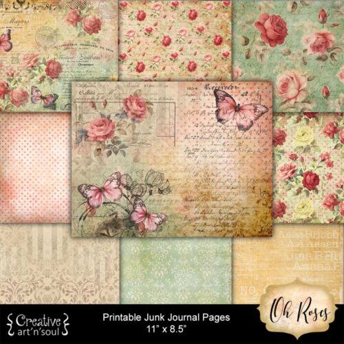 Printable Junk Journal Paper