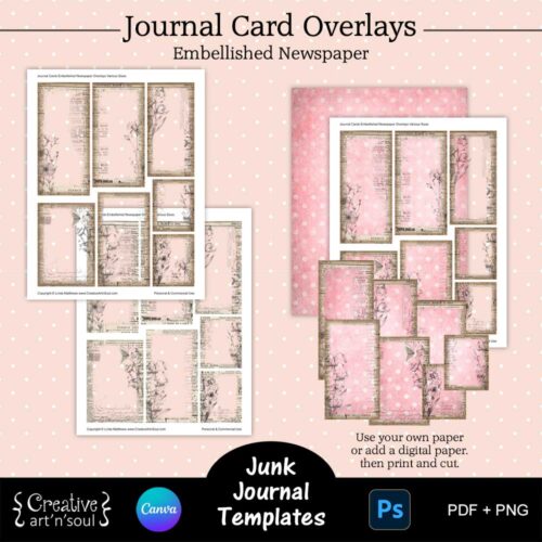 Printable Junk Journal Card Templates