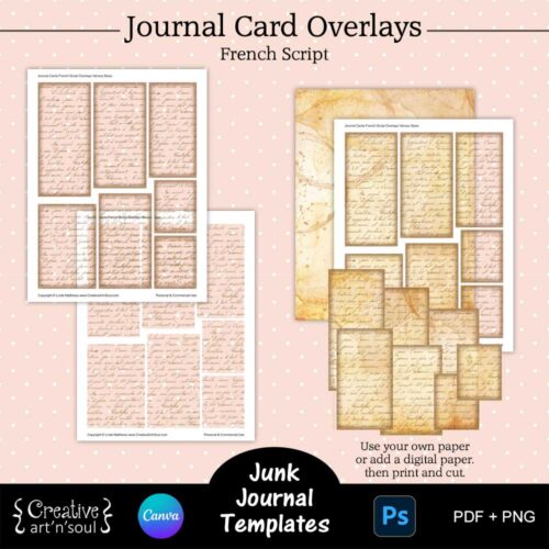 Printable Junk Journal Card Templates