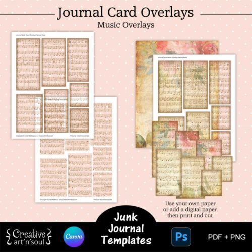 Printable Junk Journal Card Templates