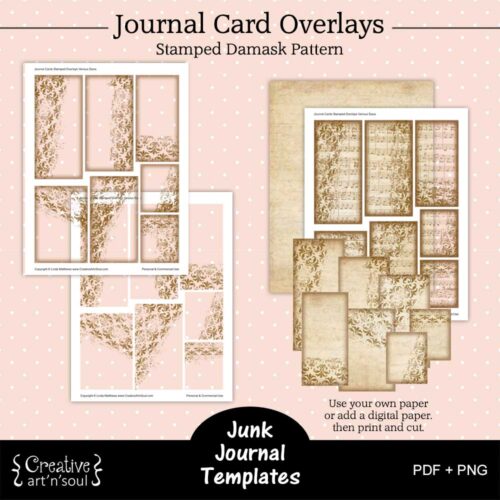 Printable Junk Journal Card Templates