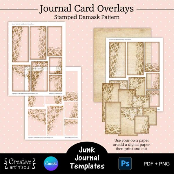 Printable Junk Journal Card Templates