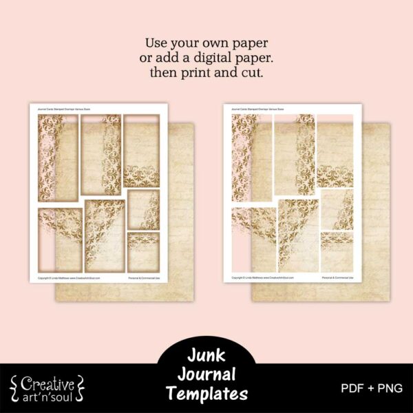 Printable Junk Journal Card Templates