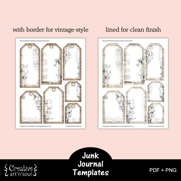 Printable Junk Journal Templates